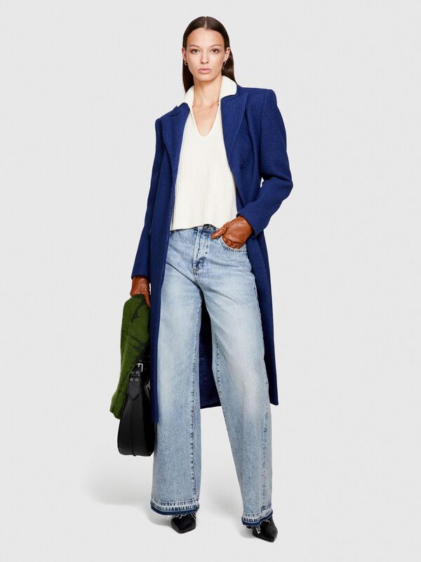 Sisley - Suni Deri Eldiven Kadın Bej Mix Atkı Bere Eldiven - 323A6GZEWG005