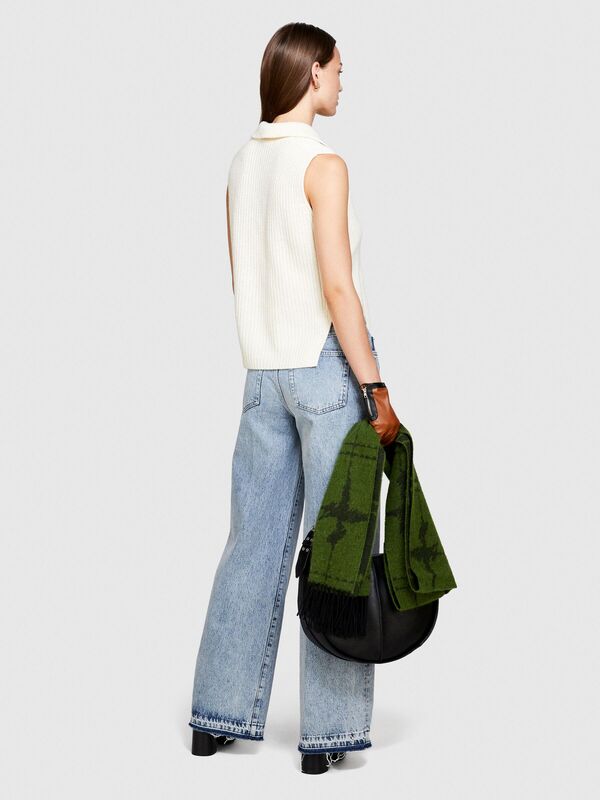 Suni Deri Eldiven Kadın Bej Mix Atkı Bere Eldiven - 323A6GZEWG005