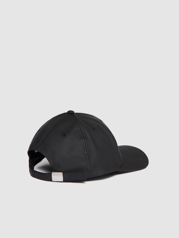 Sisley - Suni Deri Kep Erkek Siyah Şapka - 323A6HVUSA00J