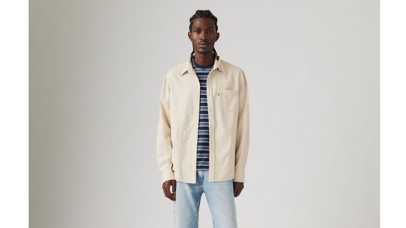 Levi's - SUNSET 1 POCKET STANDARD PORRIDGE COTTO Erkek Mavi Gömlek - 85746 Levi's - SUNSET 1 POCKET STANDARD PORRIDGE COTTO Erkek Mavi Gömlek - 85746