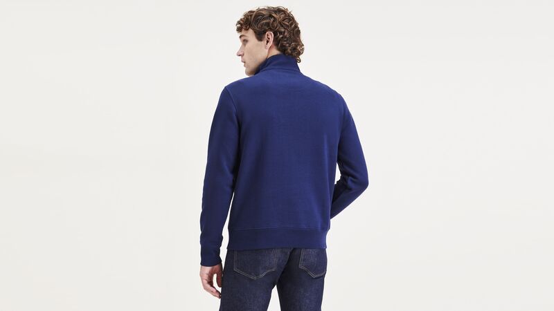 T3 1/4 ZIP FLEECE NAVY BLAZER Mavi Sweatshirt - DA4165