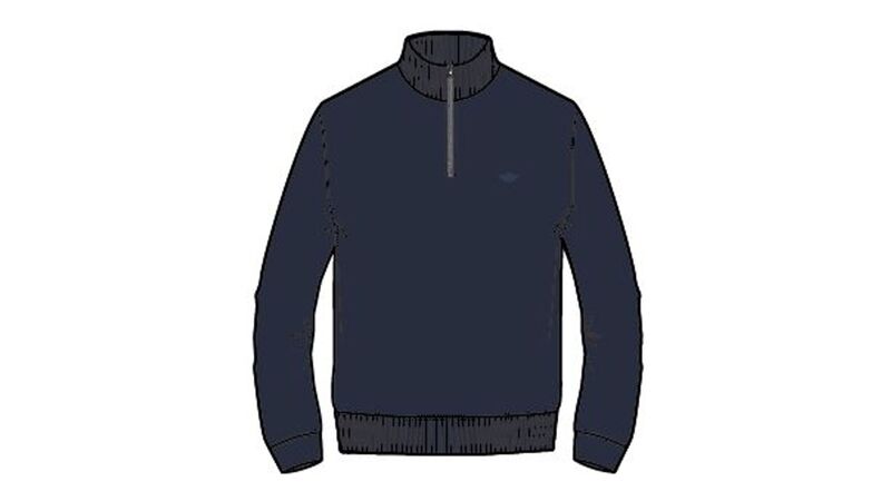T3 1/4 ZIP FLEECE NAVY BLAZER Mavi Sweatshirt - DA4165
