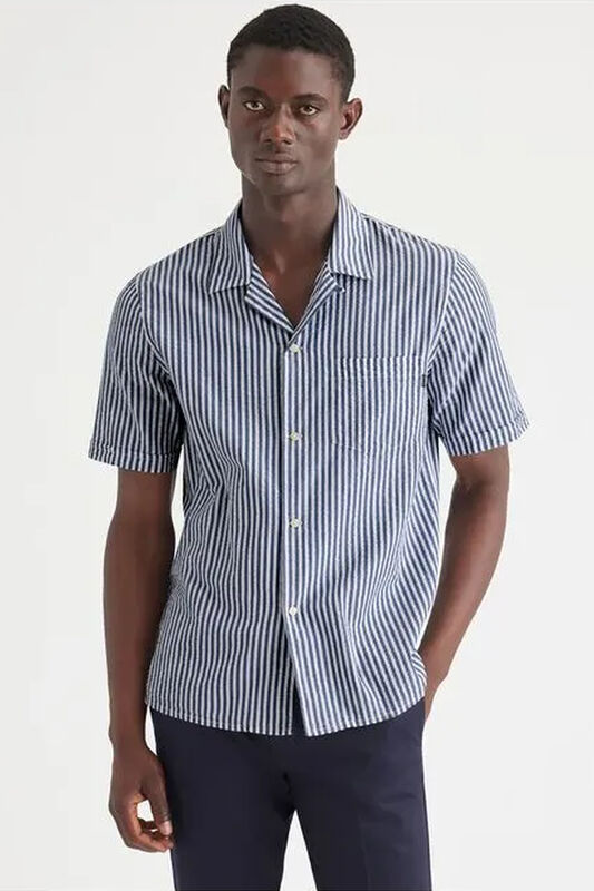 Dockers - T3 CAMP SHIRT LUCENT WHITE Erkek Gri Gömlek - A1732