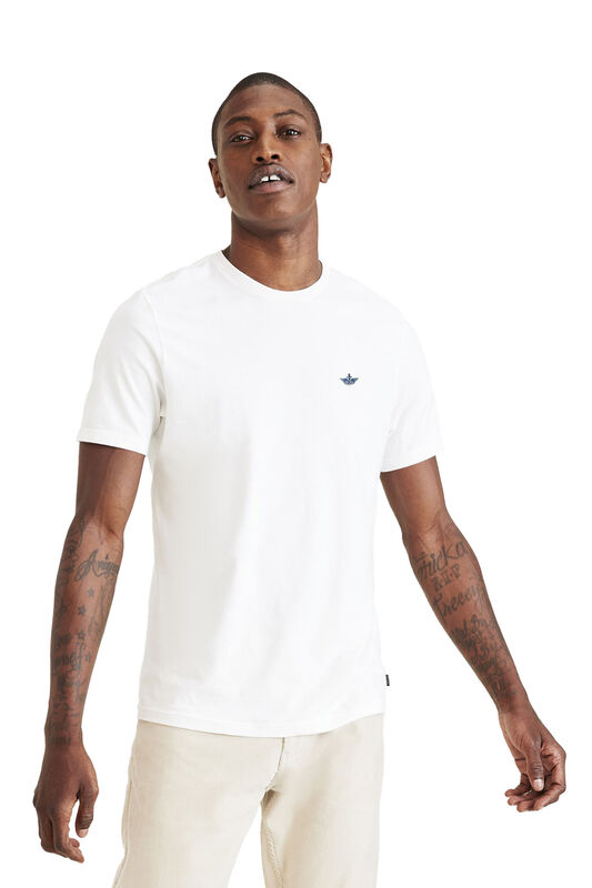 Dockers - T3 CREWNECK TEE BEAUTIFUL BLACK Erkek Kahverengi T-Shirt - A3143