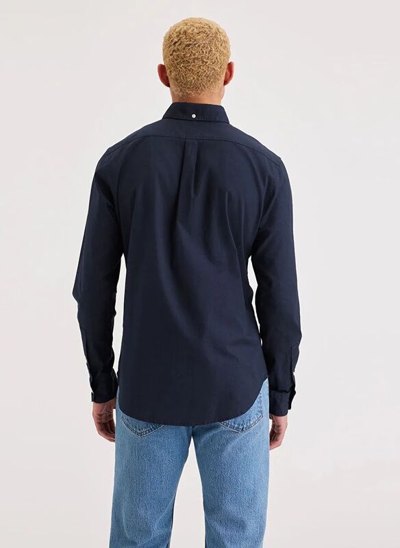 T3 OXFORD SLIM NAVY BLAZER Erkek Mavi Gömlek - A8816