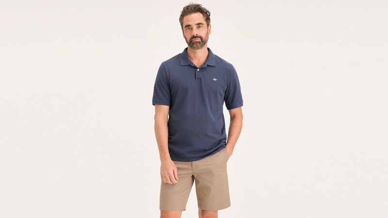 Dockers - T3 POLO CROWN BLUE Erkek Mavi T-Shirt - A1159