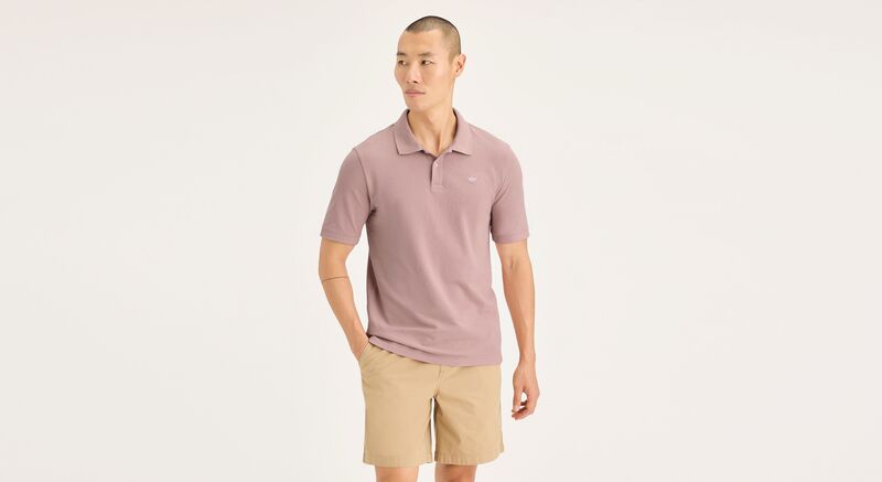 Dockers - T3 POLO PALE MAUVE Erkek Kırmızı T-Shirt - A1159