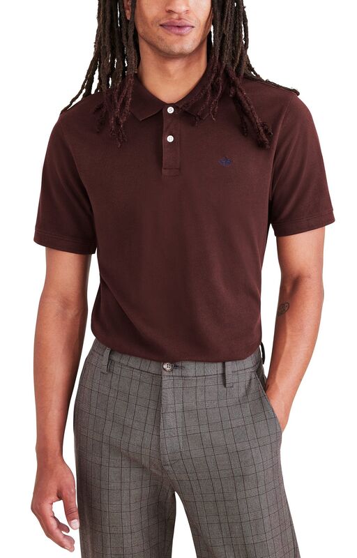 Dockers - T3 POLO PEMBROKE + Erkek Kahverengi Polo T-Shirt - A1159