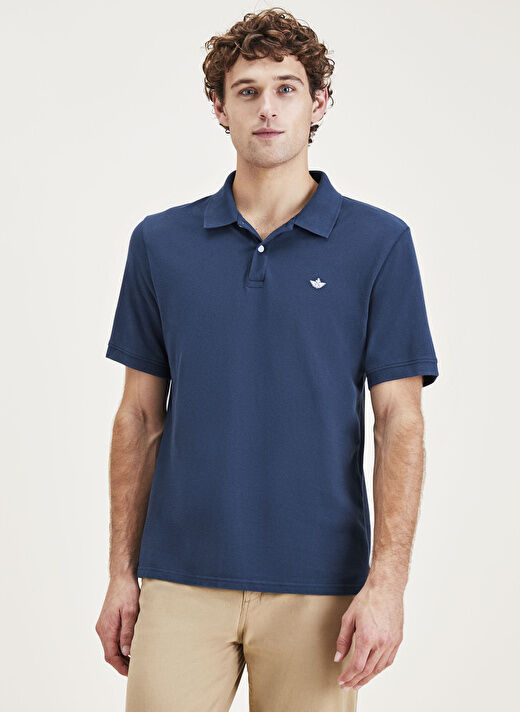 Dockers - T3 POLO PEMBROKE + Erkek Mavi Polo T-Shirt - A1159