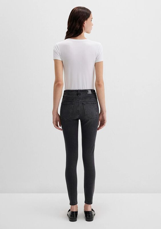 TESS Kadın Gri Denim Pantolon - M100328