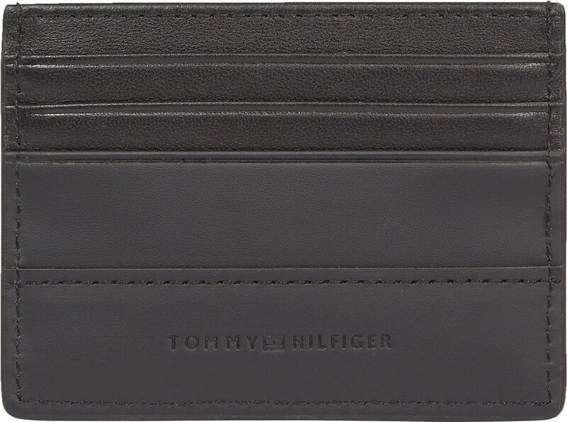 Tommy Hilfiger - TH CORP CC HOLDER Erkek Siyah Cüzdan - AM0AM13243