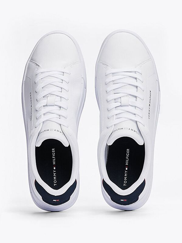 TH COURT LTH DETAIL ESS Erkek Beyaz Sneakers - FM0FM05367