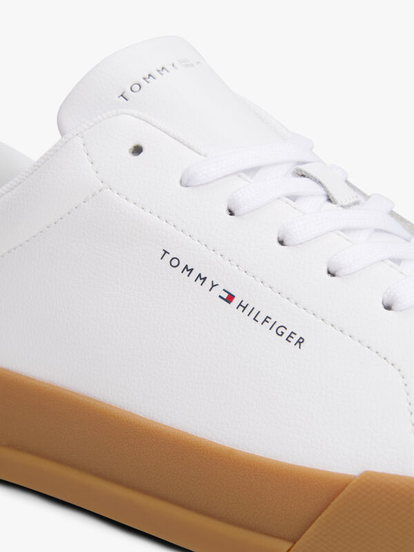 TH COURT LTH DETAIL ESS Erkek Beyaz Sneakers - FM0FM05367