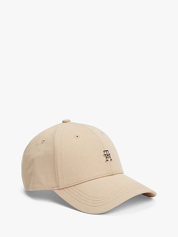 Tommy Hilfiger - TH ELEVATED CHIC CAP Kadın Bej Şapka - AW0AW17631