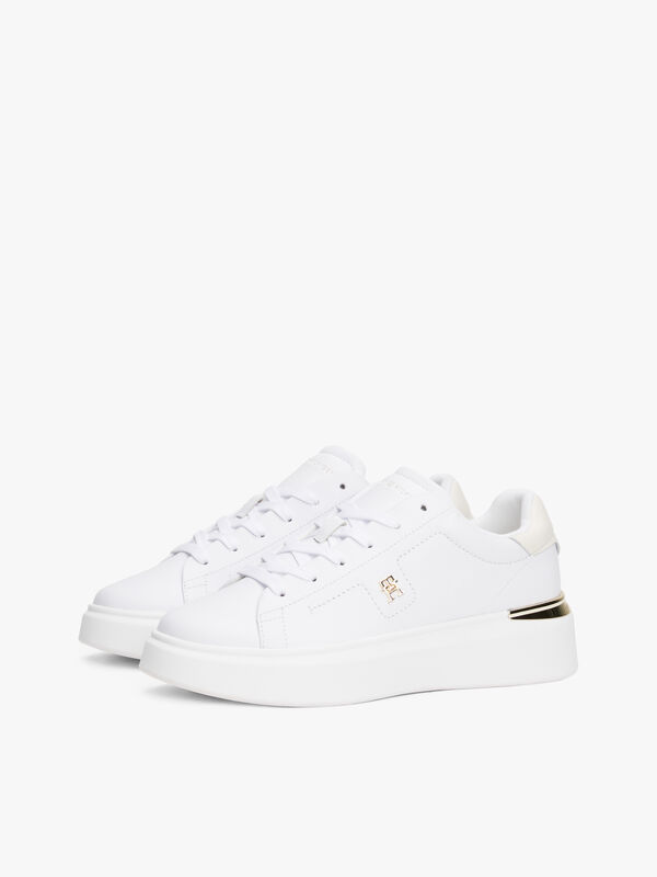 TH FASHION COURT SNEAKER Kadın Beyaz Spor Ayakkabı - FW0FW08631