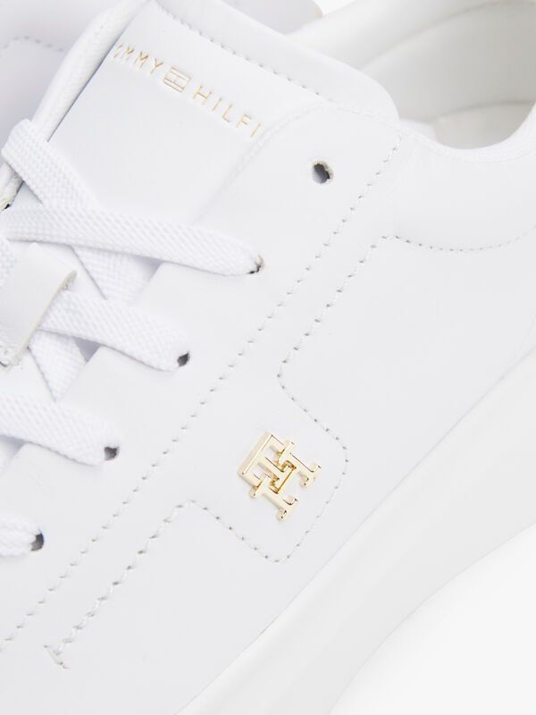 TH FASHION COURT SNEAKER Kadın Beyaz Spor Ayakkabı - FW0FW08631