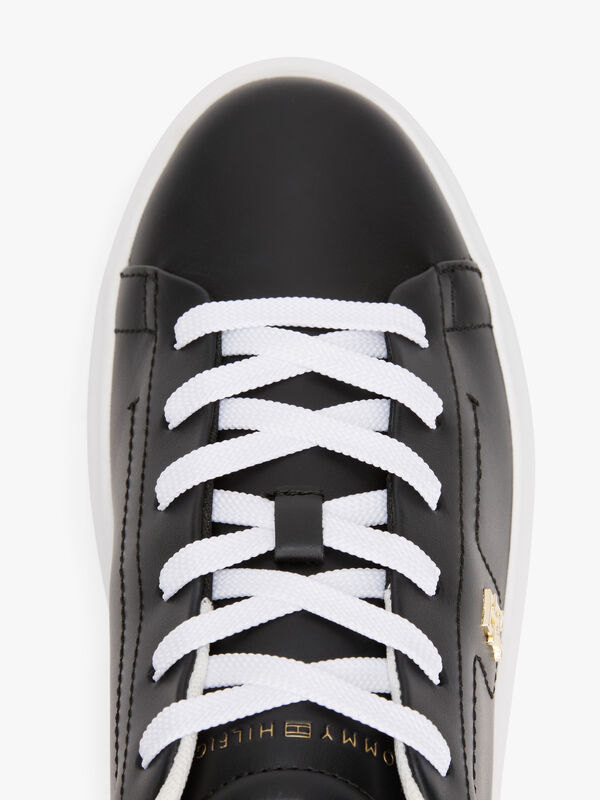 TH FASHION COURT SNEAKER Kadın Siyah Spor Ayakkabı - FW0FW08631