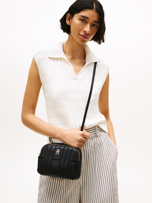 TH FEMININE CONV CAMERA BAG Kadın Siyah Çanta - AW0AW17453 TH FEMININE CONV CAMERA BAG Kadın Siyah Çanta - AW0AW17453