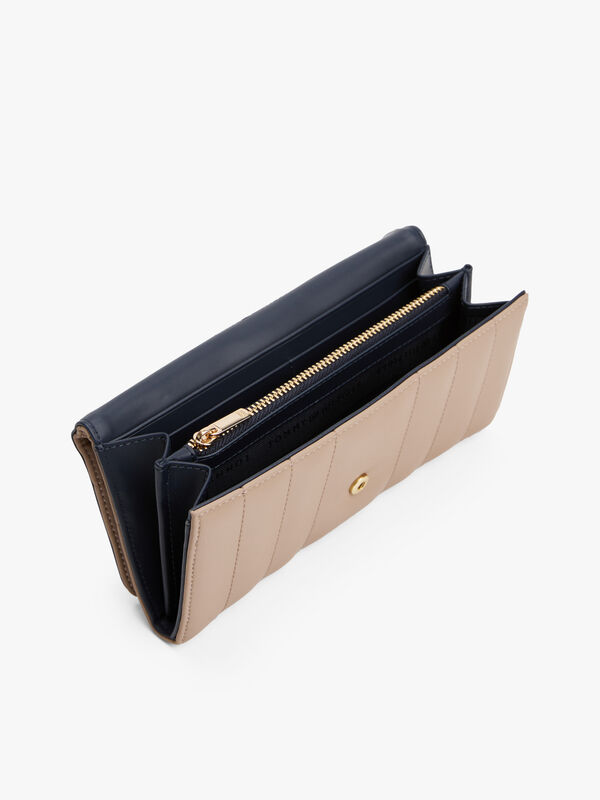 TH FEMININE LRG FLAP Kadın Bej Cüzdan - AW0AW17475