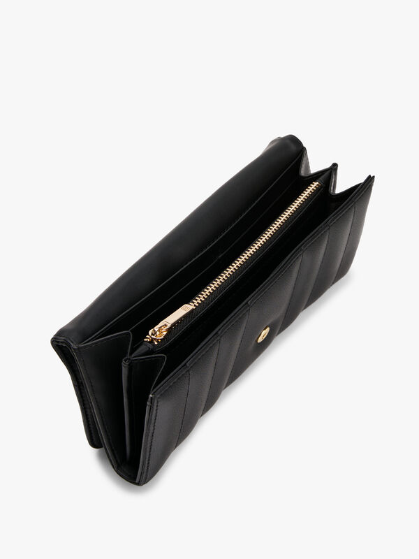 TH FEMININE LRG FLAP Kadın Siyah Cüzdan - AW0AW17475