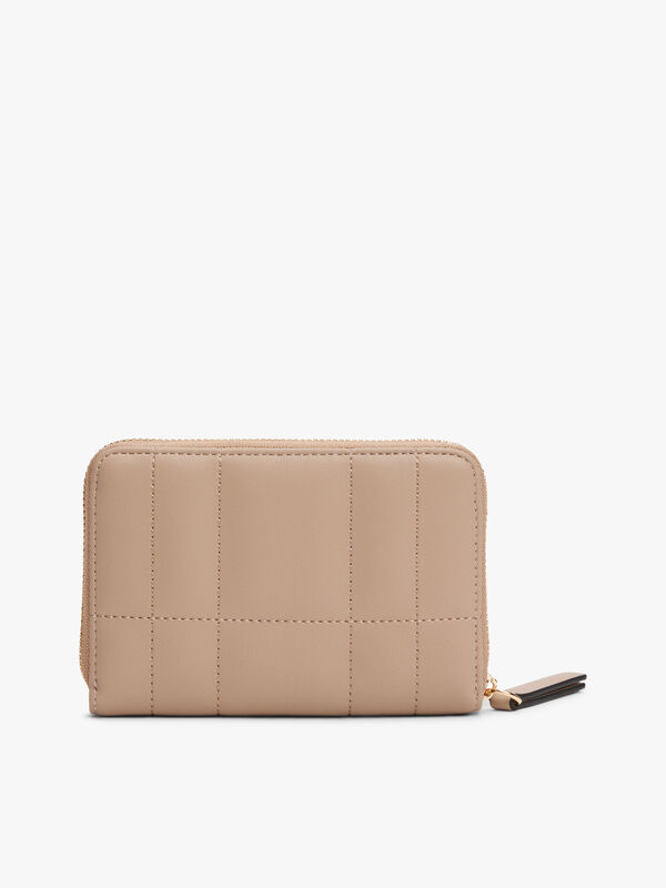 TH FEMININE MED ZA Kadın Bej Cüzdan - AW0AW17476