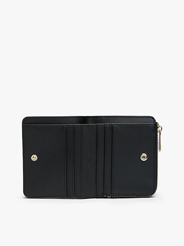 TH FLAG COMPACT ZA Kadın Siyah Cüzdan - AW0AW18124