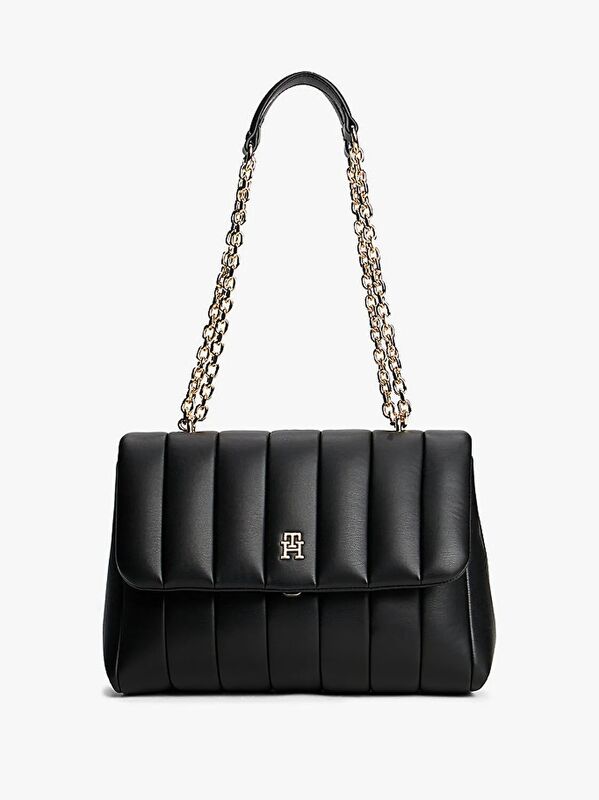 Tommy Hilfiger - TH GRACE MED CROSSOVER Kadın Siyah Çanta - AW0AW17669