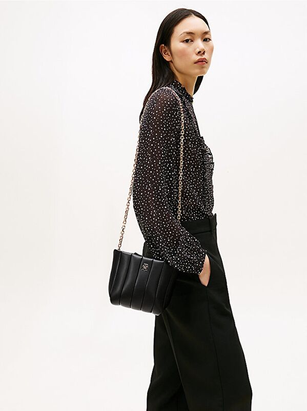 TH GRACE MINI CROSSOVER Kadın Siyah Çanta - AW0AW17690