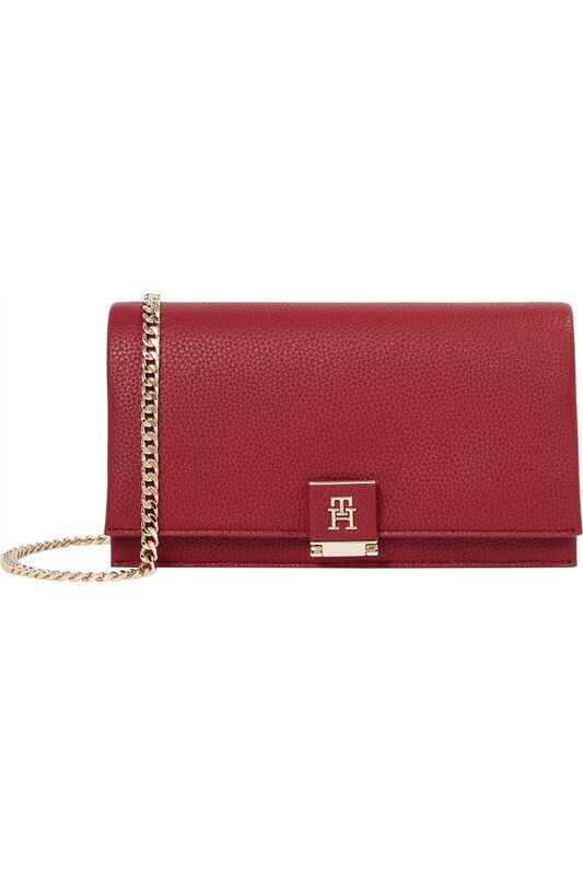 Tommy Hilfiger - TH HER FLAP W/CHAIN Kadın Kırmızı Çanta - AW0AW17403