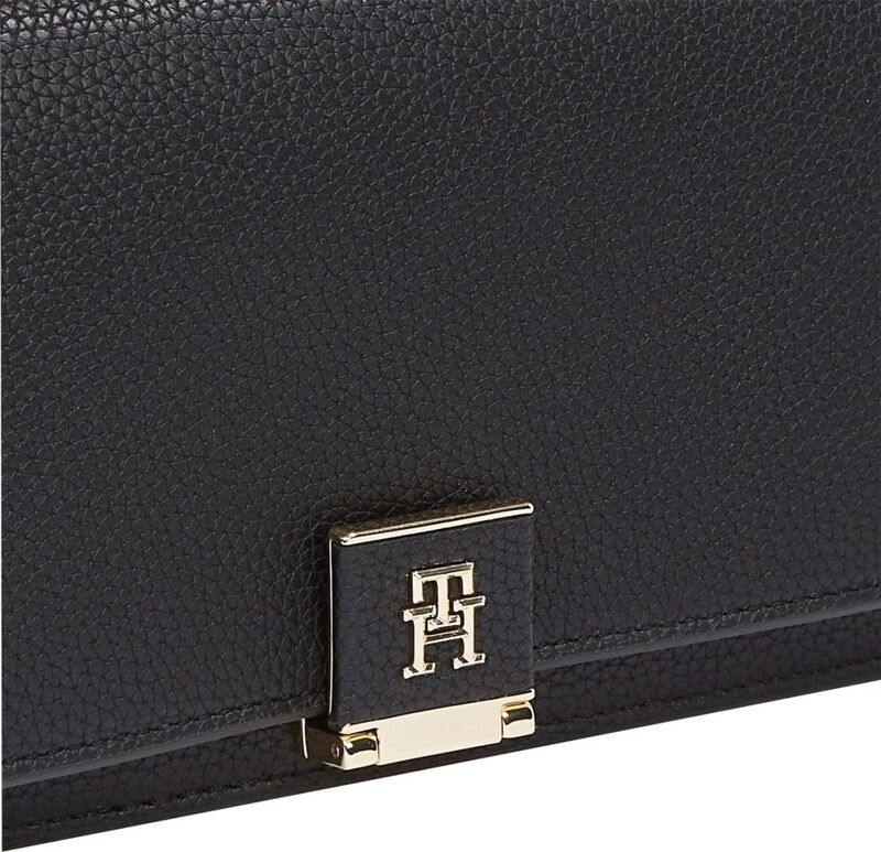TH HER FLAP W/CHAIN Kadın Siyah Çanta - AW0AW17403