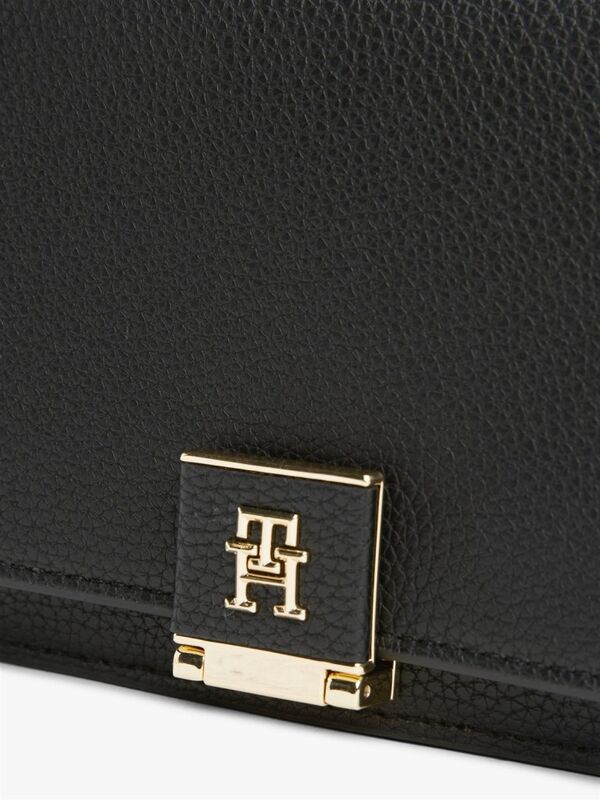 TH HER FLAP W/CHAIN Kadın Siyah Çanta - AW0AW17403