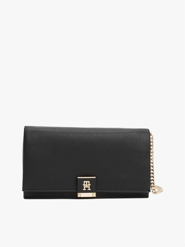 TH HER FLAP W/CHAIN Kadın Siyah Çanta - AW0AW17403