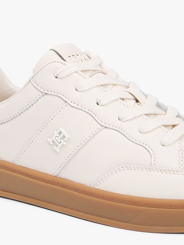 TH HERITAGE COURT SNEAKER LTR Kadın Bej Sneakers - FW0FW09028