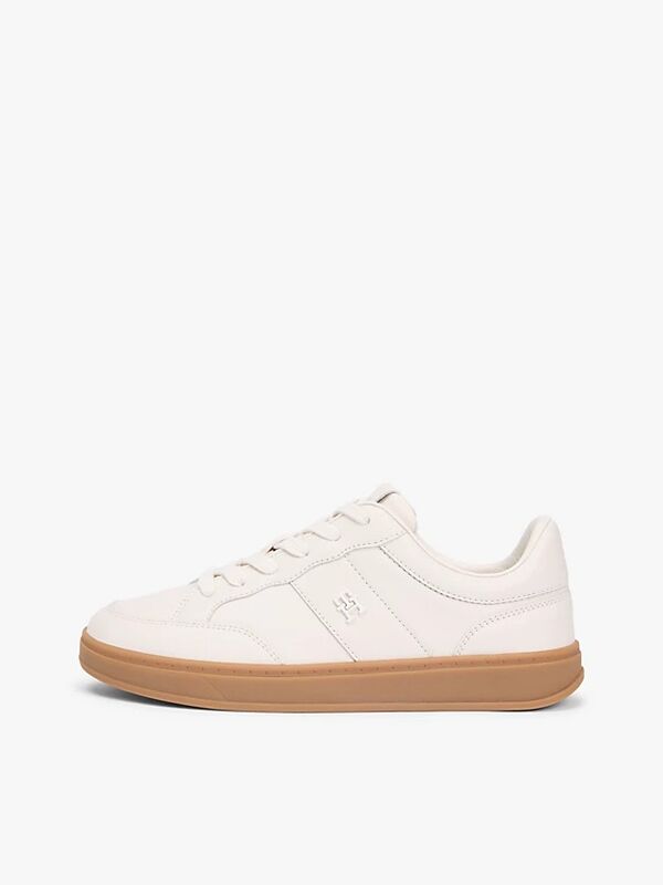 TH HERITAGE COURT SNEAKER LTR Kadın Bej Sneakers - FW0FW09028