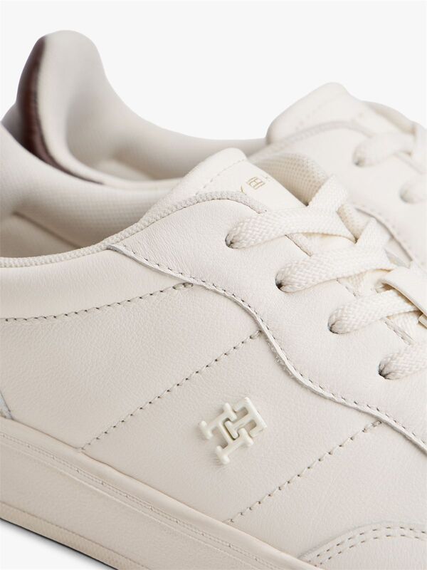 TH HERITAGE SNEAKER SHINY Kadın Beyaz Spor Ayakkabı - FW0FW08823