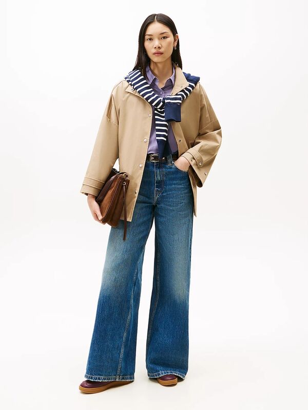 TH HERITAGE SNEAKER SHINY Kadın Kahverengi Spor Ayakkabı - FW0FW08823