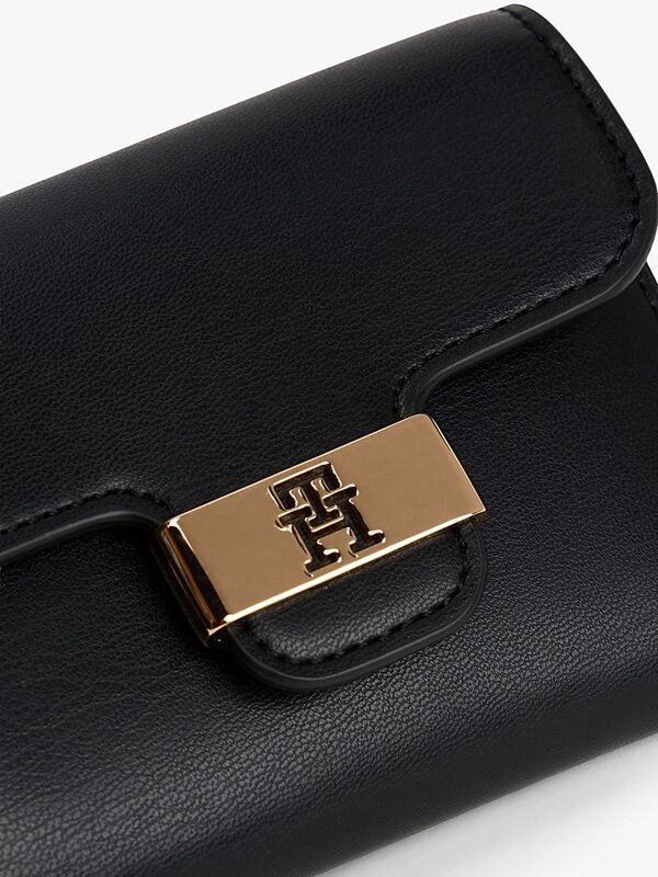 TH HERITAGE TRIFOLD Kadın Siyah Cüzdan - AW0AW18034