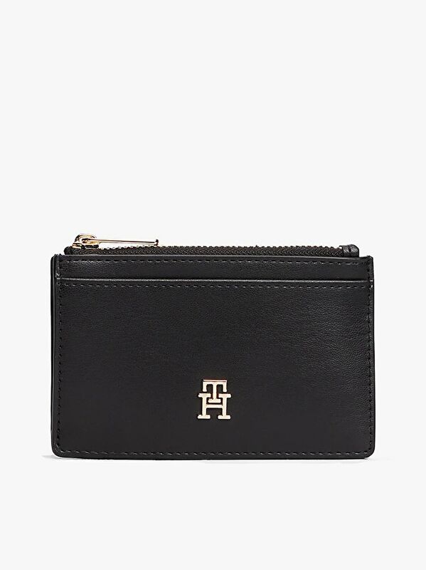 Tommy Hilfiger - TH ICON LONG CC HOLDER Kadın Siyah Kartlık - AW0AW17735