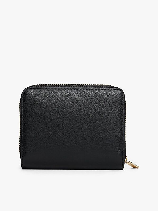 TH ICON MED ZA FLAP Kadın Siyah Cüzdan - AW0AW17742