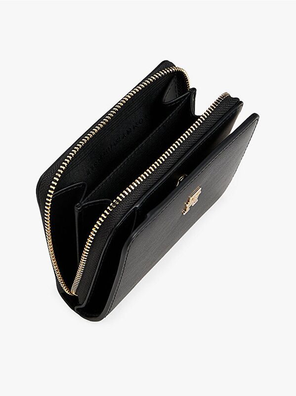 TH ICON MED ZA FLAP Kadın Siyah Cüzdan - AW0AW17742