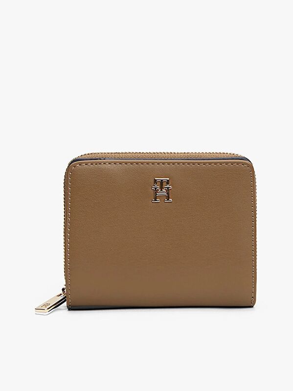 Tommy Hilfiger - TH ICON MED ZA FLAP Kadın Yeşil Cüzdan - AW0AW17742