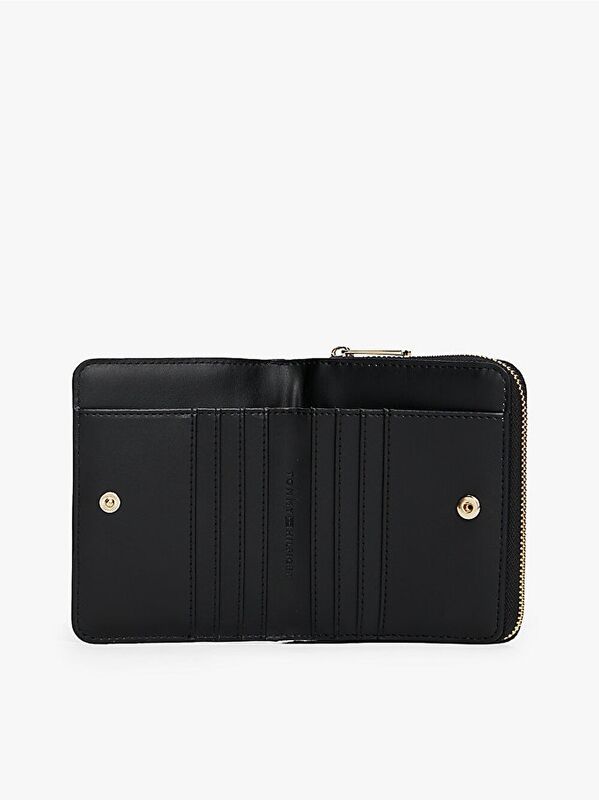 TH ICON MED ZA QUILTED Kadın Siyah Cüzdan - AW0AW17746