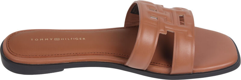 TH LOGO STRAP MULE Kadın Kahverengi Sandalet - FW0FW08671