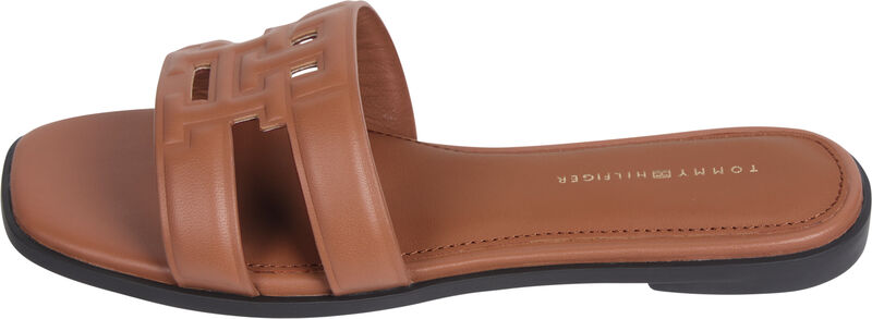 TH LOGO STRAP MULE Kadın Kahverengi Sandalet - FW0FW08671