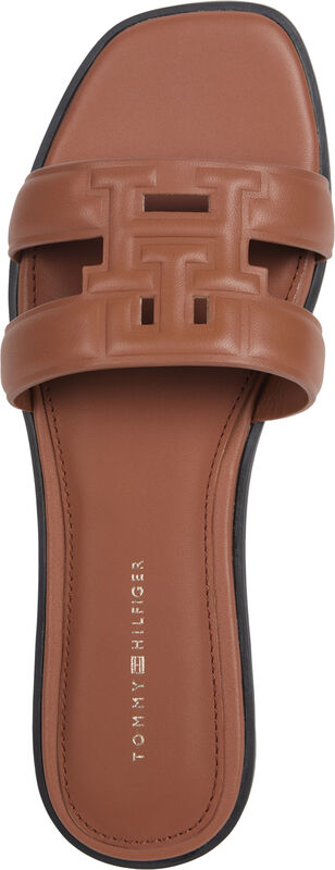 TH LOGO STRAP MULE Kadın Kahverengi Sandalet - FW0FW08671