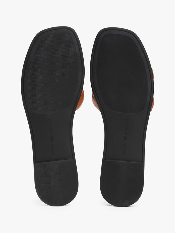 TH LOGO STRAP MULE Kadın Kahverengi Sandalet - FW0FW08671