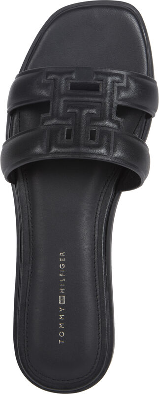 TH LOGO STRAP MULE Kadın Siyah Sandalet - FW0FW08671