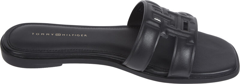 TH LOGO STRAP MULE Kadın Siyah Sandalet - FW0FW08671