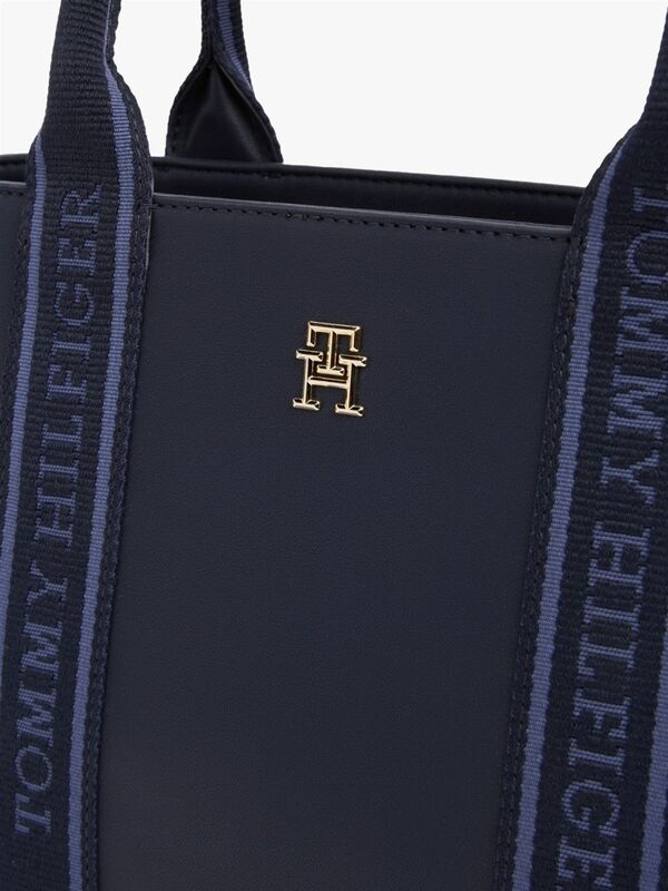 TH LOGOTAPE MINI TOTE Kadın Mavi Çanta - AW0AW17201