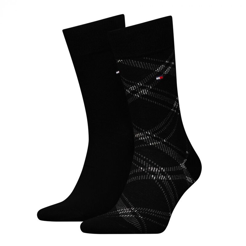 Tommy Hilfiger - TH MEN SOCK 2P CHECK Erkek Beyaz Çorap - S701236310
